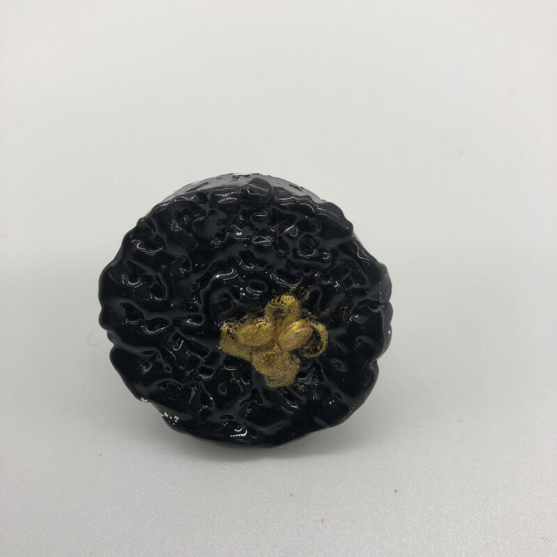 Ring schwarz/gold