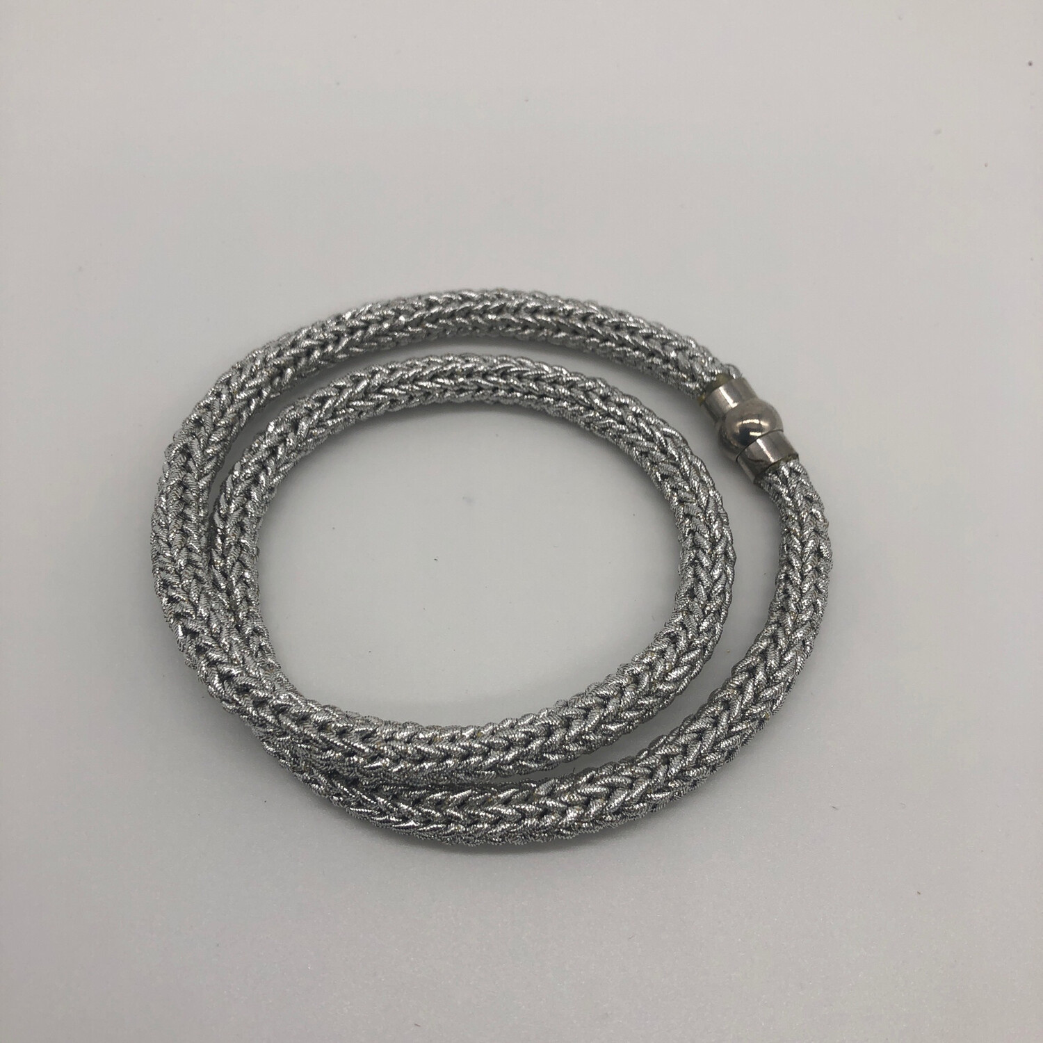 Kette gestrickt silber