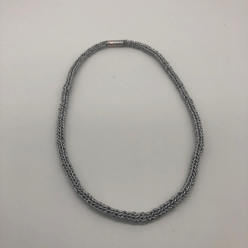 Kette / Armband gestrickt silber