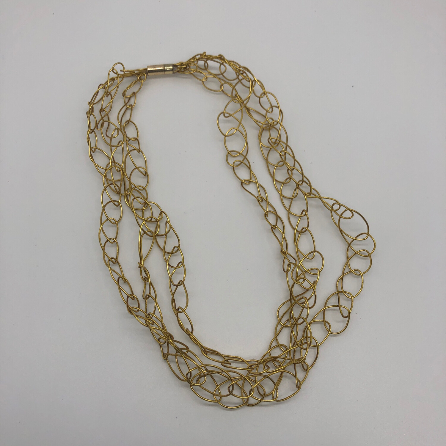 Kette / Armband gestrickt gold