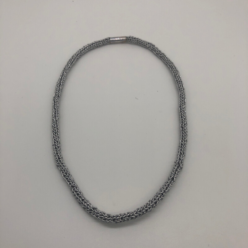Kette / Armband gestrickt silber