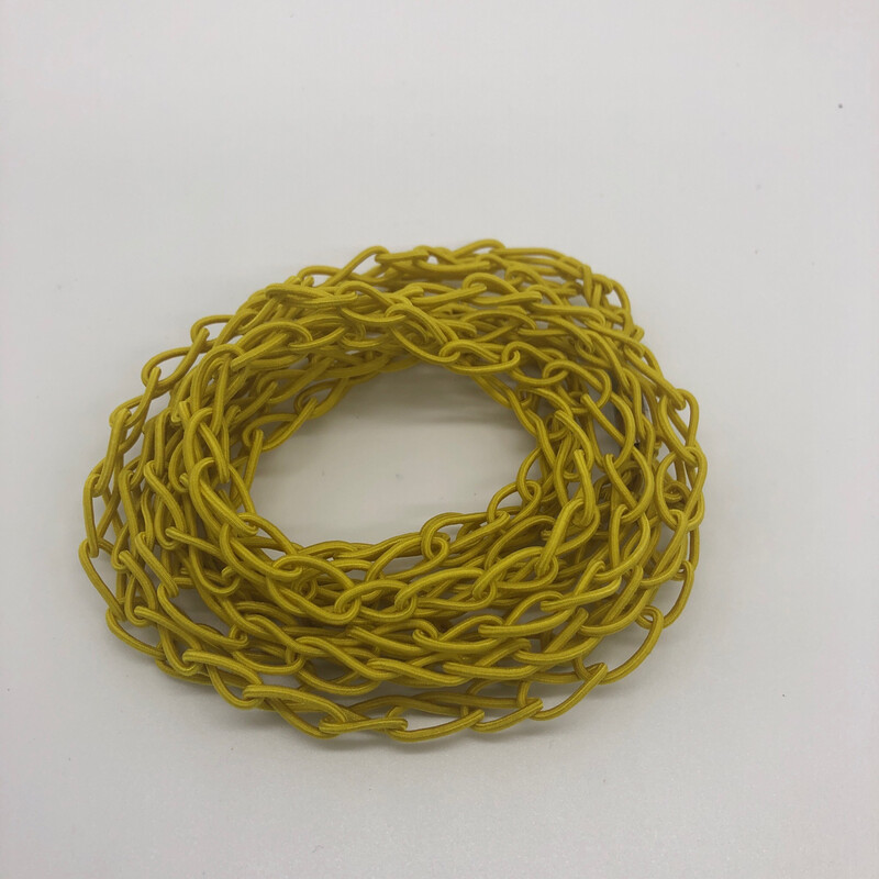Kette / Armband - gestrickt gelb