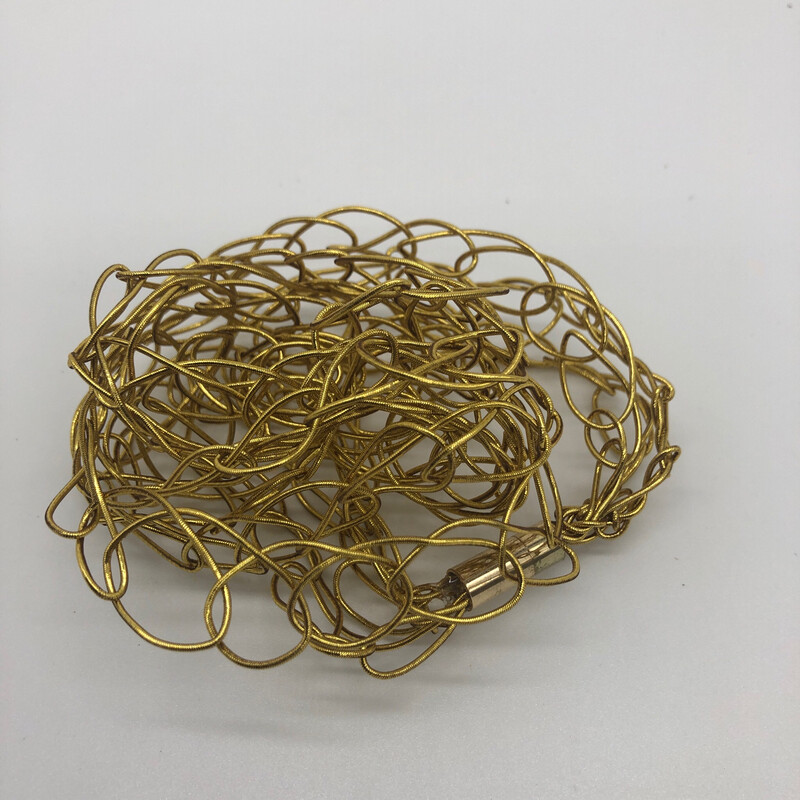 Kette / Armband gestrickt gold