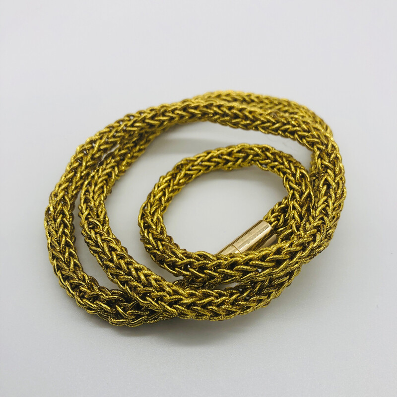 Kette / Armband gestrickt gold