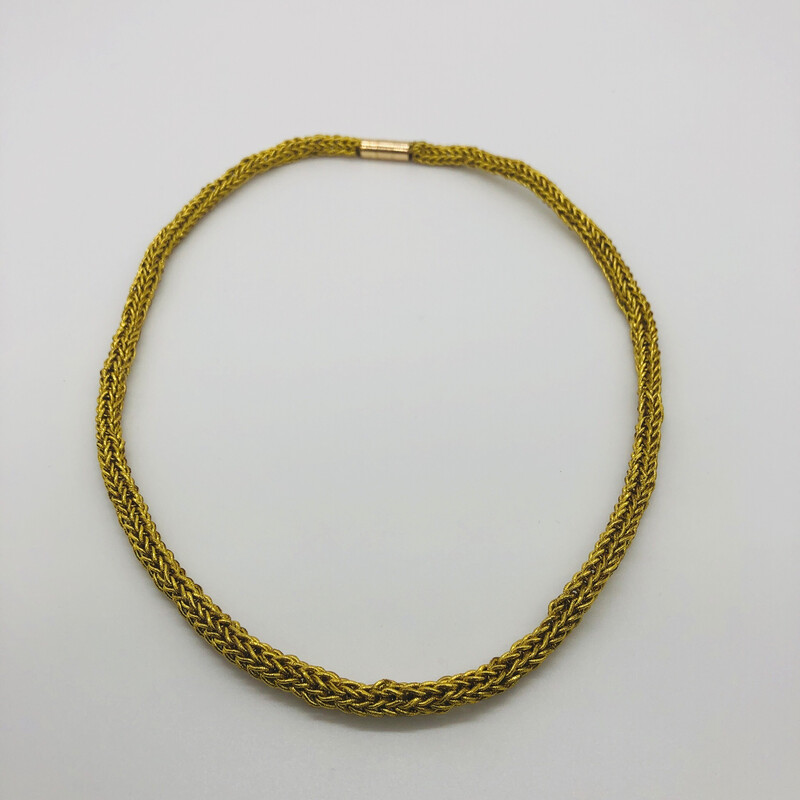 Kette / Armband gestrickt gold