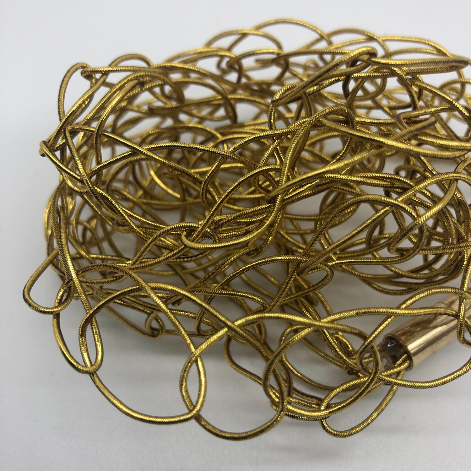 Kette / Armband gold gestrickt