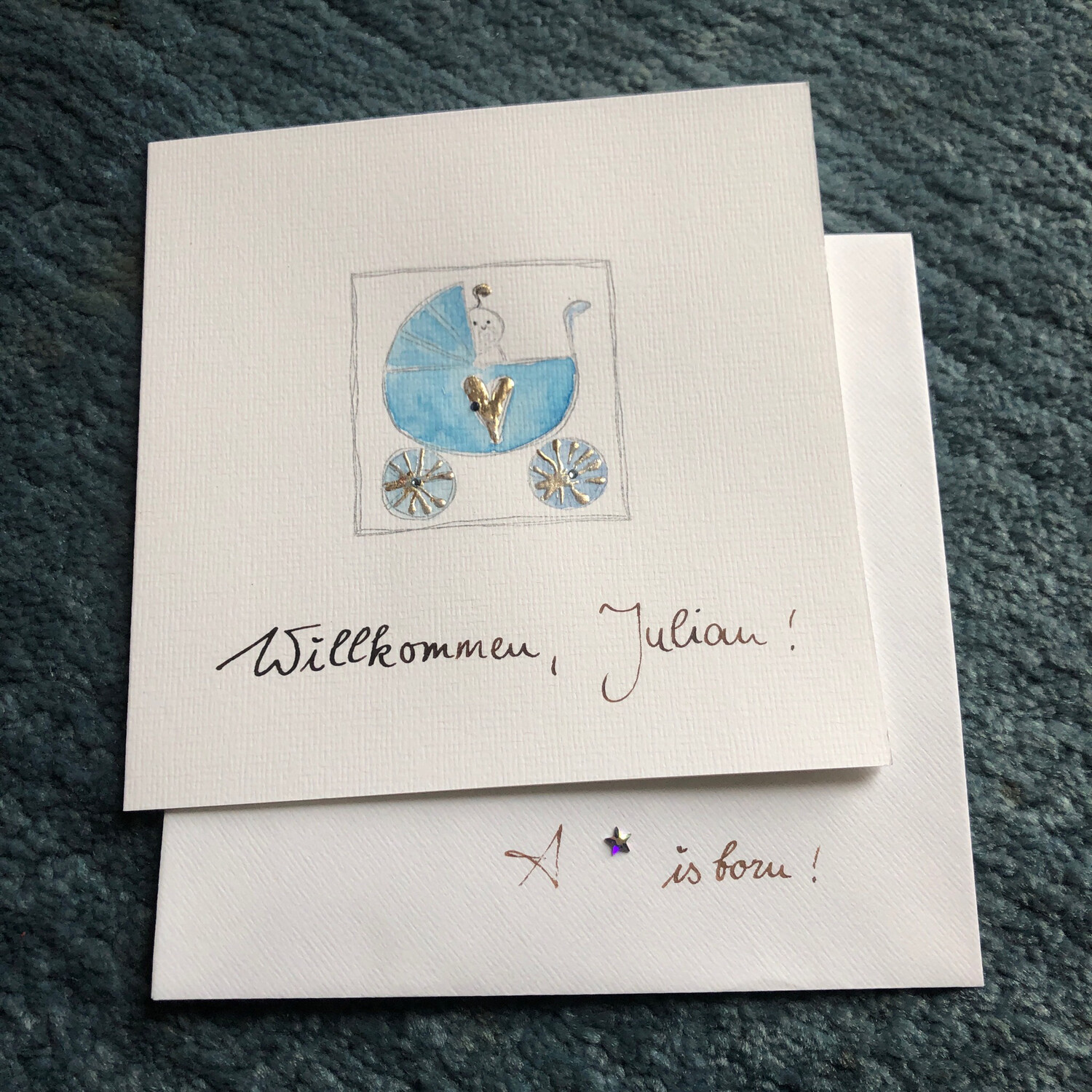 Karte „Willkommen, Julian“