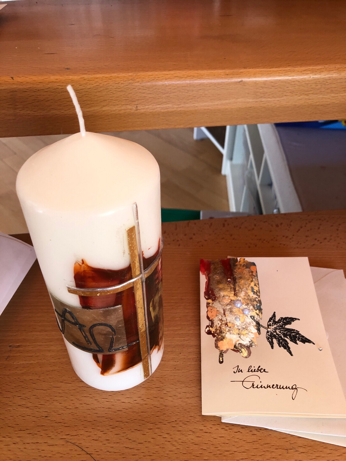 Billett „handmade“ groß - Trauer