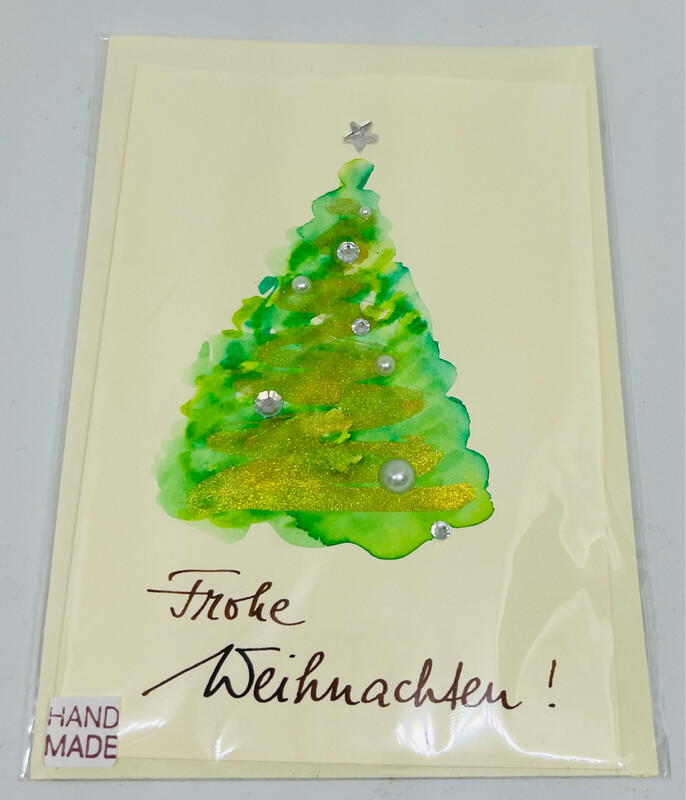 Billett „handmade“ Weihnachten Baum