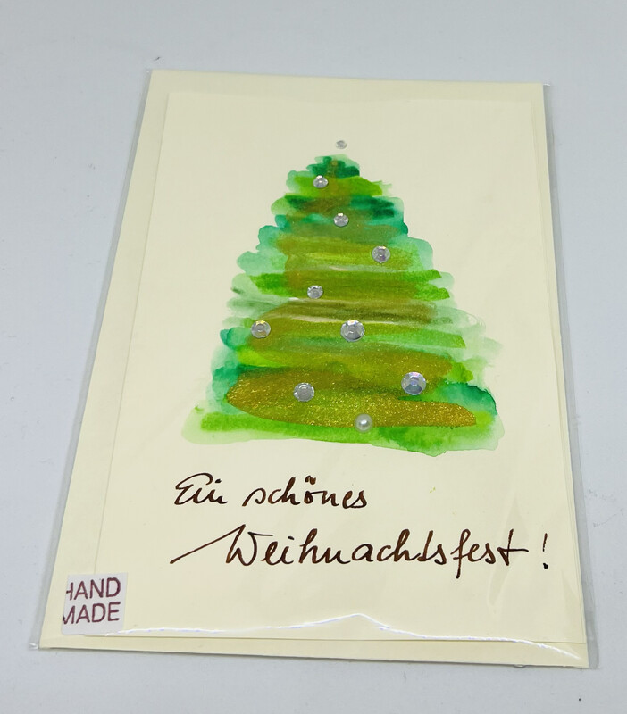 Billett „handmade“ Weihnachten Baum