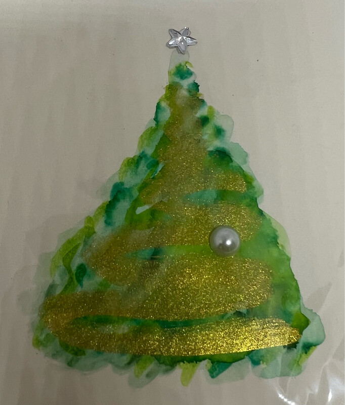 Billett „handmade“ Weihnachten Baum