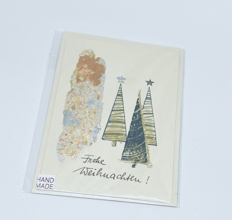 Billett „handmade“ Weihnachten Bäume