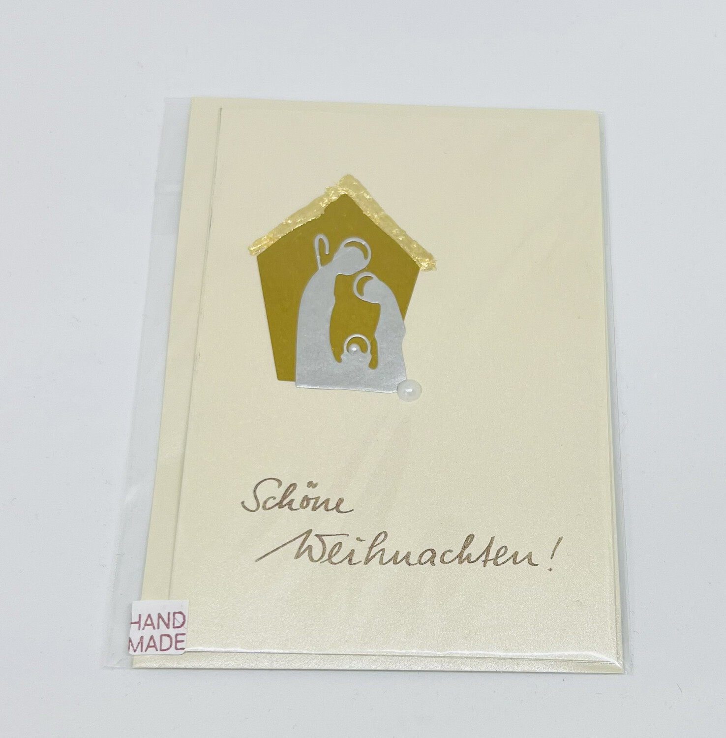 Billett „handmade“ Weihnachten Krippe
