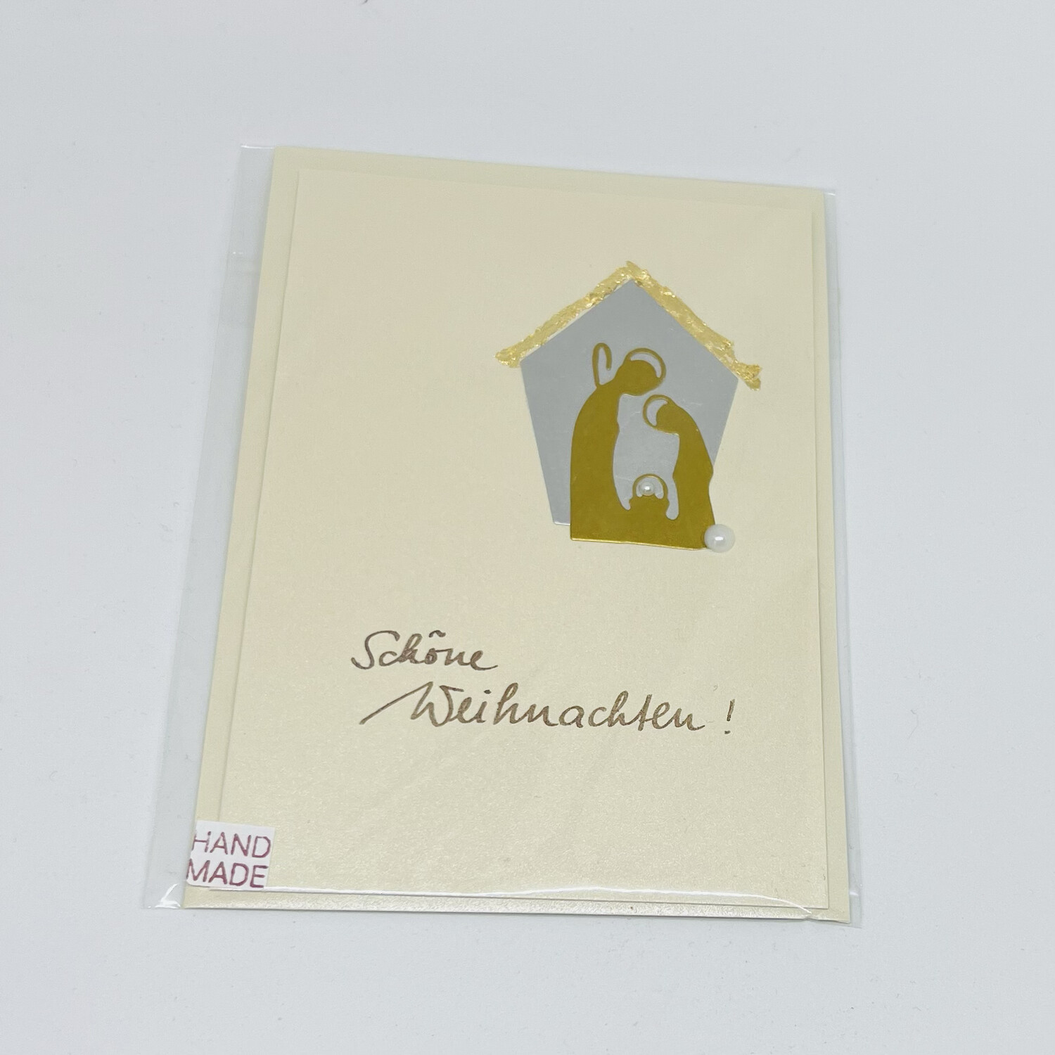 Billett „handmade“ Weihnachten Krippe 