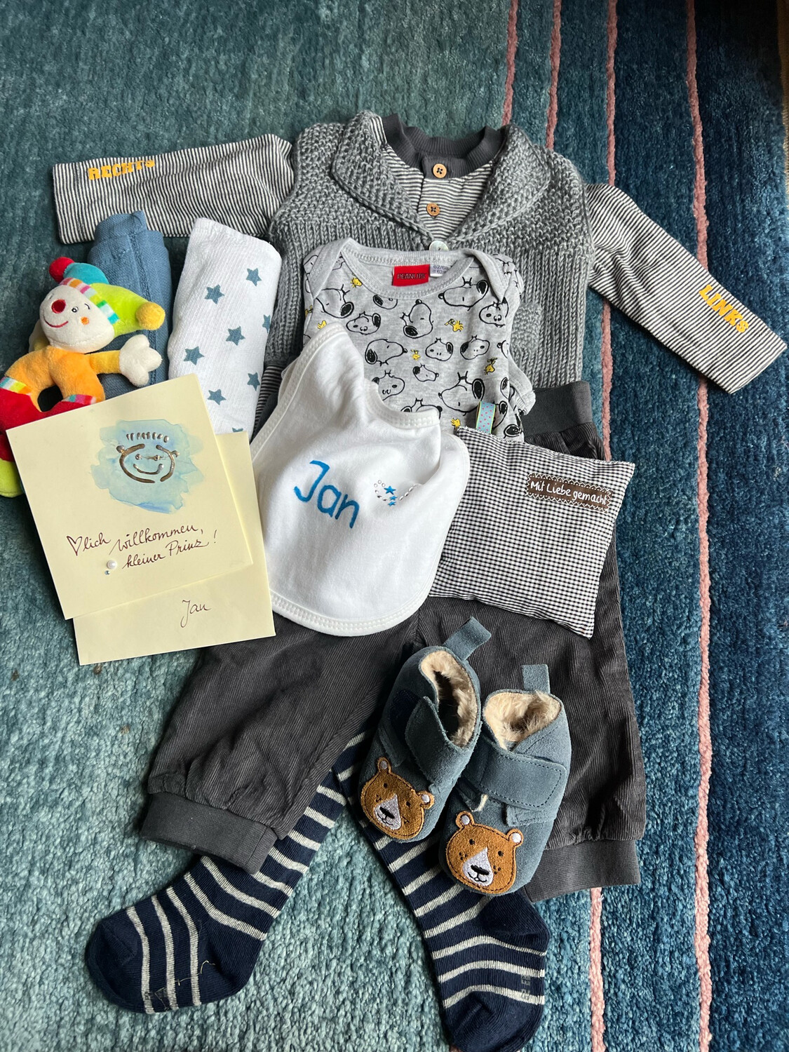 Mitarbeitergeschenk zur Geburt von „Jan“ von Silvia Staffenova