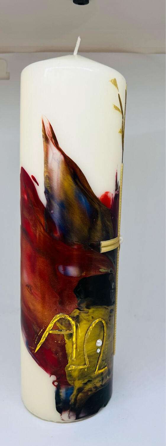 Trauerkerze groß Encaustic