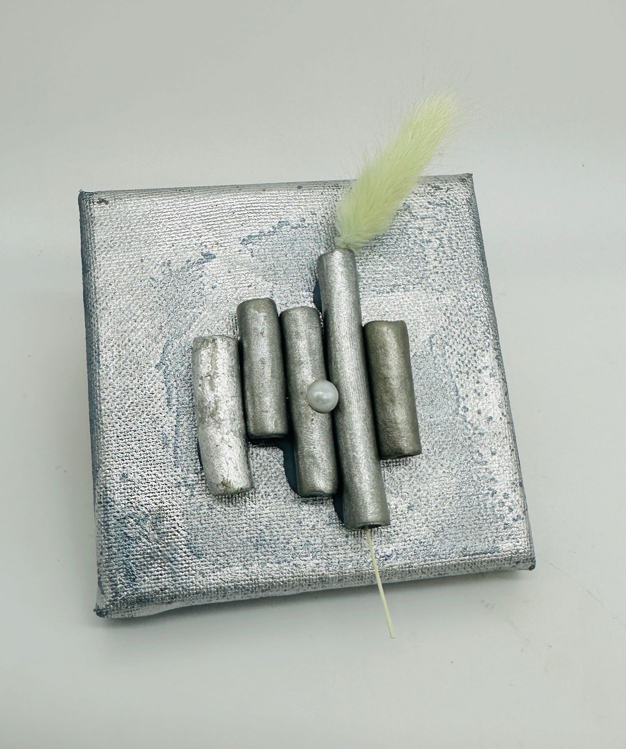 Mini-Leinwand für Trockenblumen etc. 10x10 cm