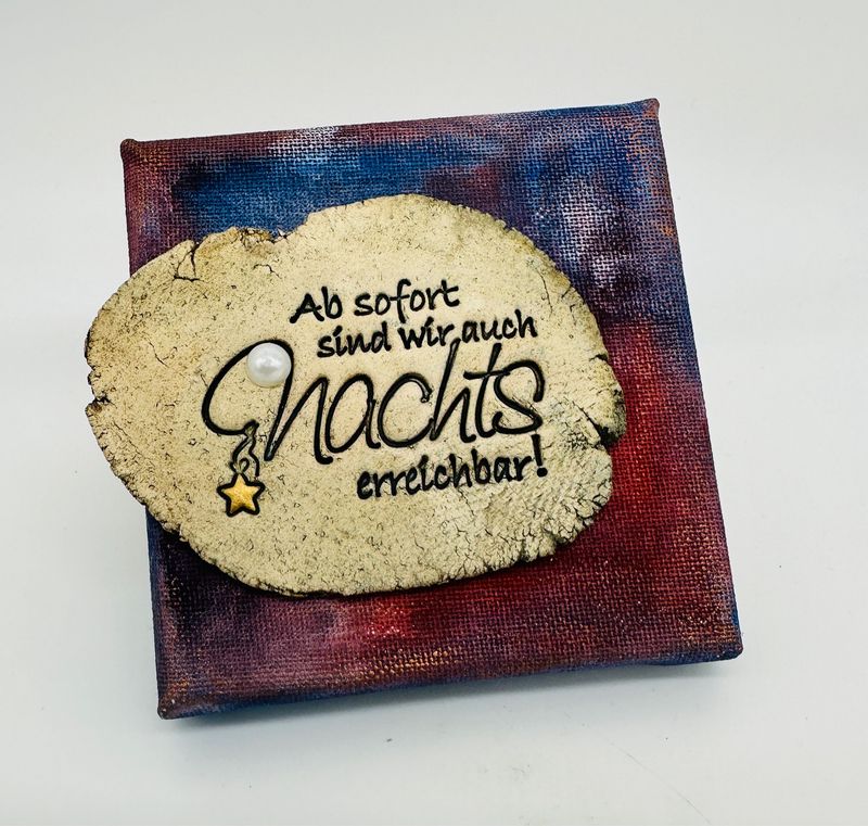 Mini-Leinwand 10x10 cm - Baby