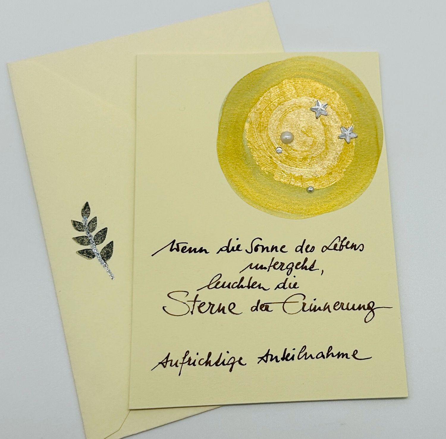 Billett Trauer Spruch