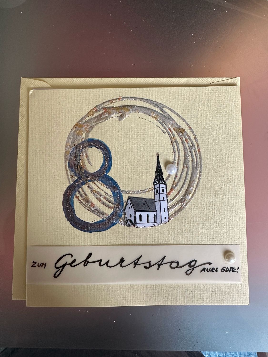Billett „handmade“ - 80. Geburtstag