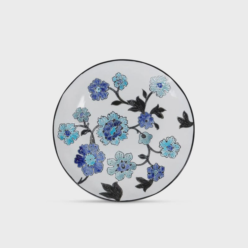 Periwinkle Vine Pattern Salad Plate