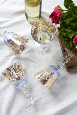Golden Ikat Goblet