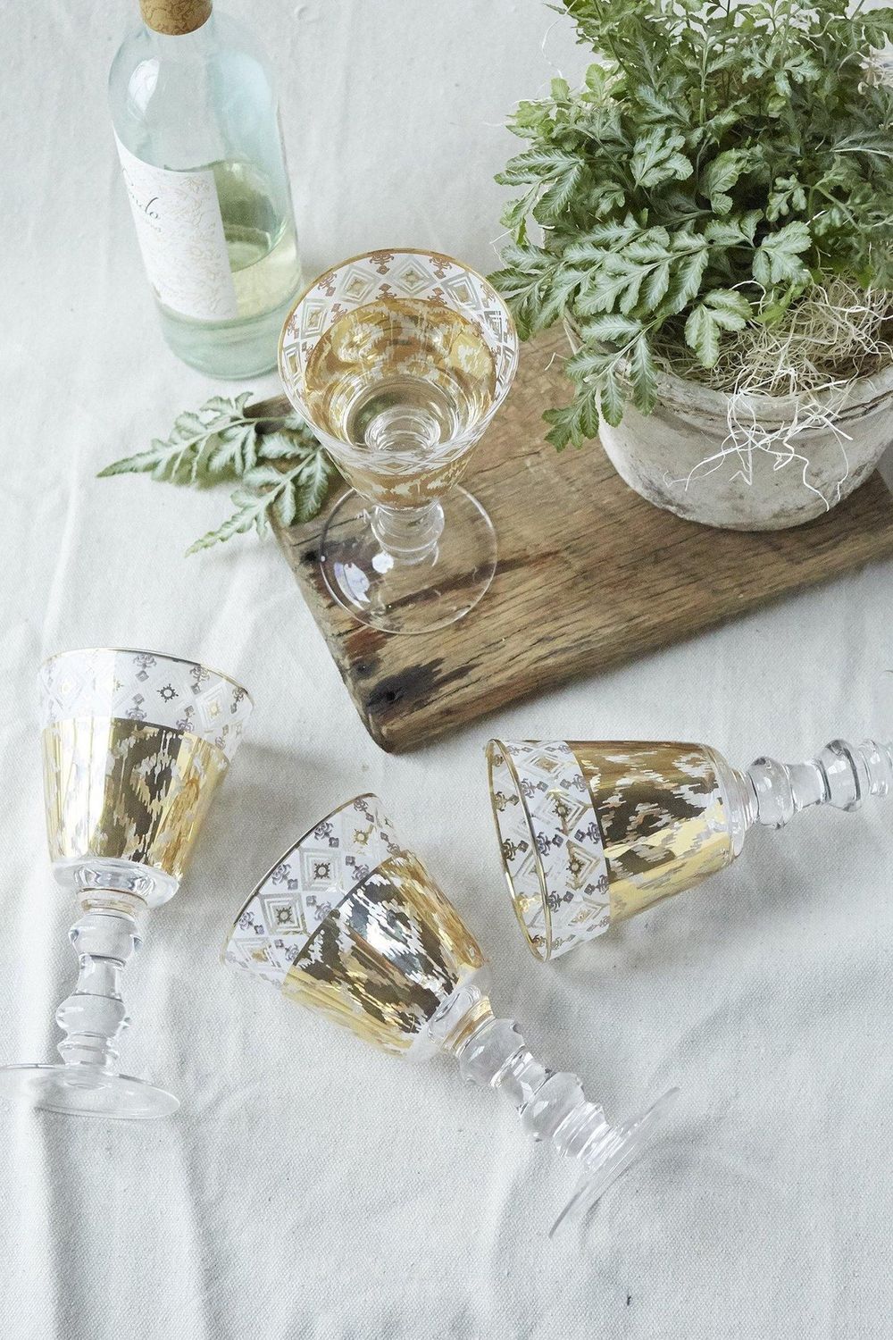 White Twist Goblet