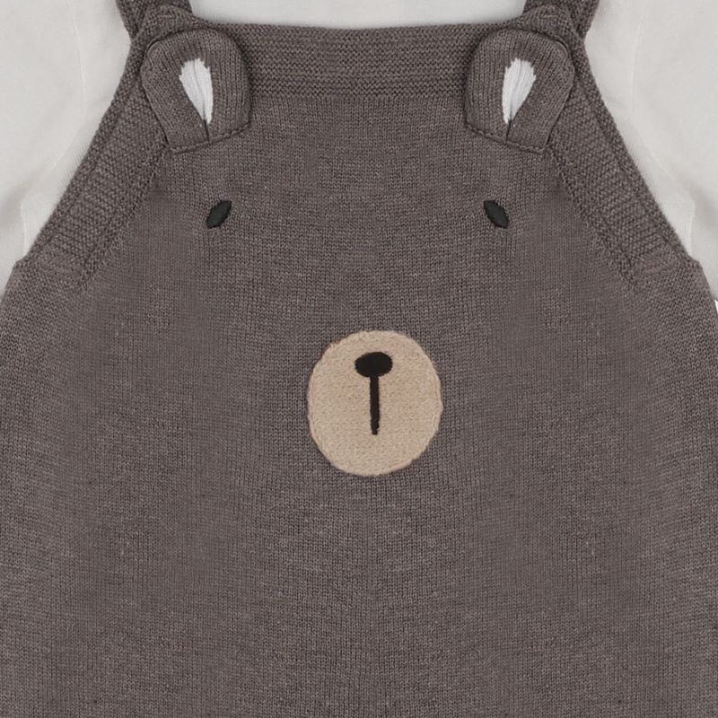 Bear Knit Baby Overall