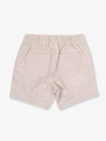 Khaki Pull On Shorts