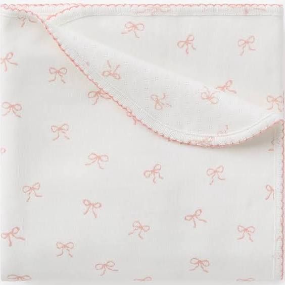 Pink Bow Reversible Blanket