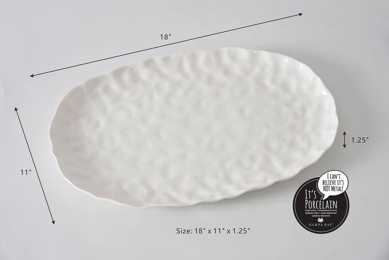 Large Oval Platter White