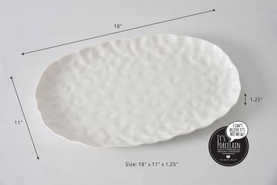 Large Oval Platter White