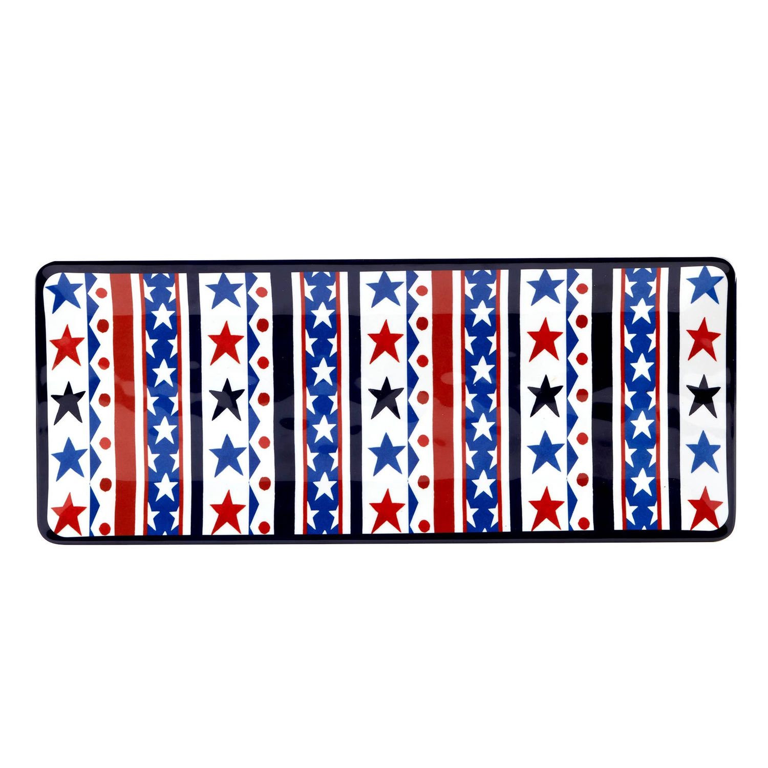 Stars &amp; Stripes Melamine Rectangular Platter