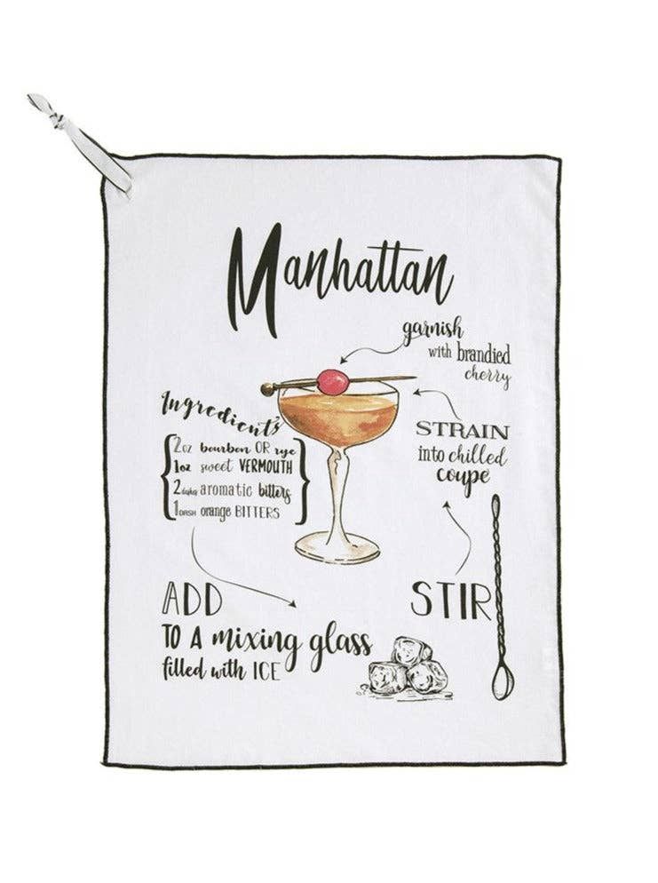 Manhattan Cocktail Tea Towel