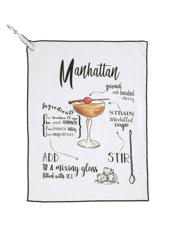 Manhattan Cocktail Tea Towel