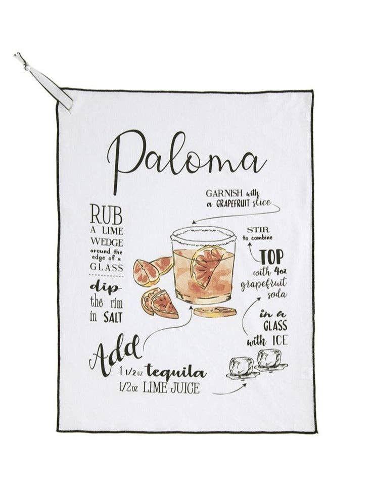 Paloma Cocktail Tea Towel