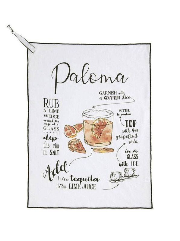 Paloma Cocktail Tea Towel