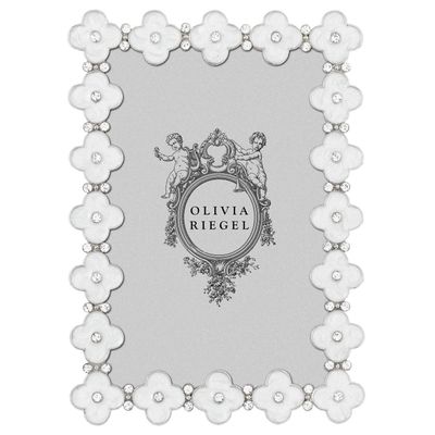 Enamel Clover 4" x 6" Frame