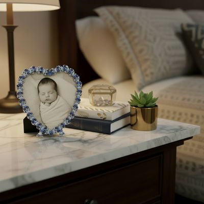 Contessa Heart Sapphire Picture Frame