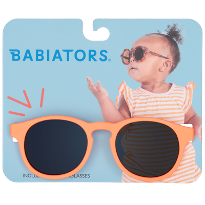 Vivid Neon Orange Keyhole Sunglasses