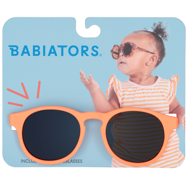 Vivid Neon Orange Keyhole Sunglasses
