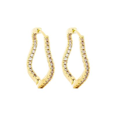 Twisted Teardrop Earring - Gold