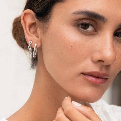 Twisted Hoop Earring - Gold