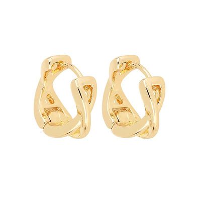 Twisted Hoop Earring - Gold