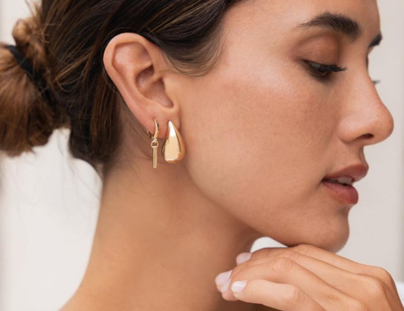 Teardrop Earring- Silver