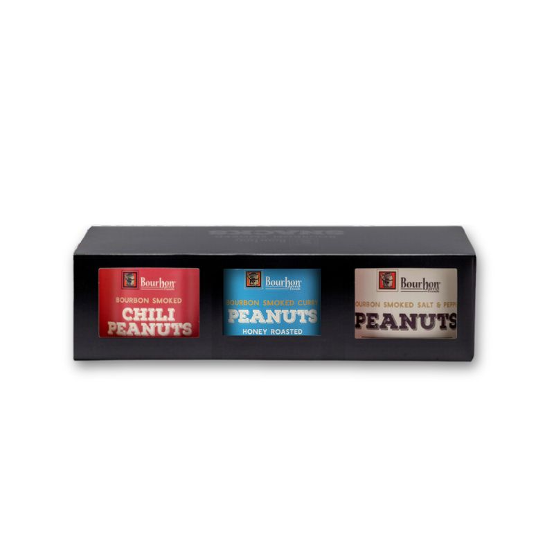 Bourbon Smoked Peanuts Trio - Gift Box