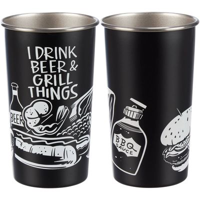 "I Drink Beer &amp; Grill Things" Tumbler