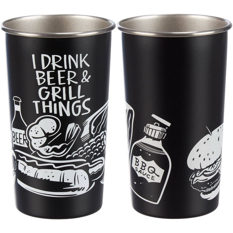 "I Drink Beer &amp; Grill Things" Tumbler