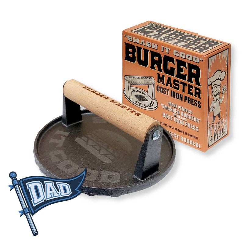 Burger Master – Cast Iron Grill Press