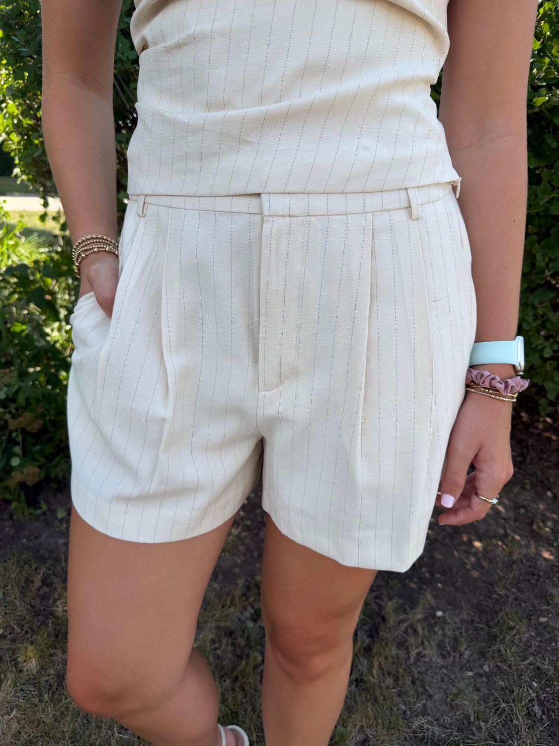 Pleated Shorts